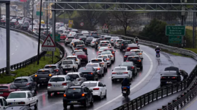 İstanbul'da Bayram Trafiği Yoğunluğu Yüzde 71'e Ulaştı