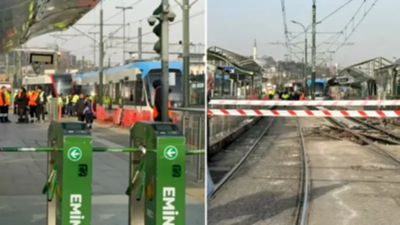 İstanbul'da Tramvay Kazası: T1 Hattında Raydan Çıkma ve Çarpışma