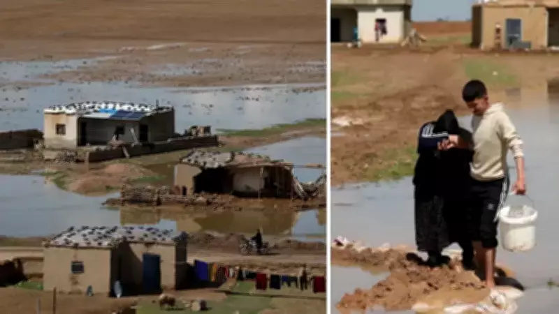 Suriye'nin Haseke Vilayetinde Sel Felaketi: Yüzlerce Ev Su Altında Kaldı