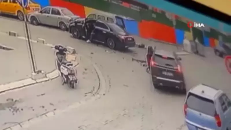 Tekirdağ'da 5 Araçlık Zincirleme Kaza Kameraya Yansıdı: Maddi Hasar Büyük