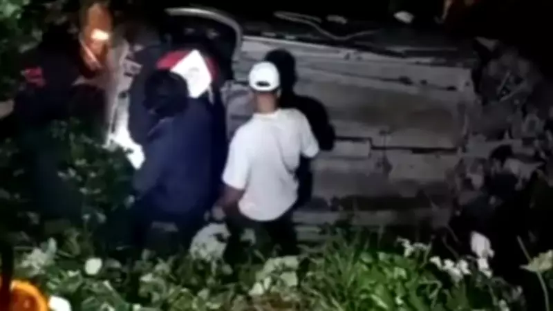 Trabzon'da Şarampole Uçan Araçtan Aile Mucizevi Kurtuluş Yaşadı