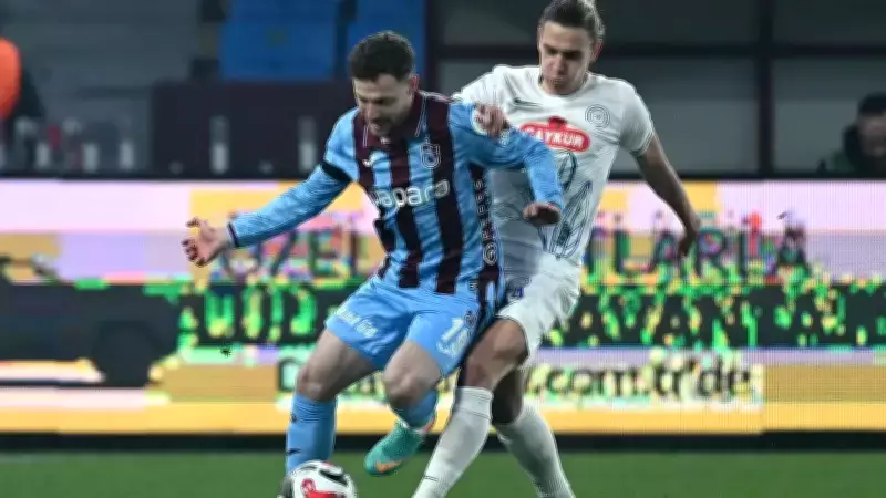 Trabzonspor, Rizespor'u 1-0 Yenerek Fenerbahçe ile Puanı Eşitledi