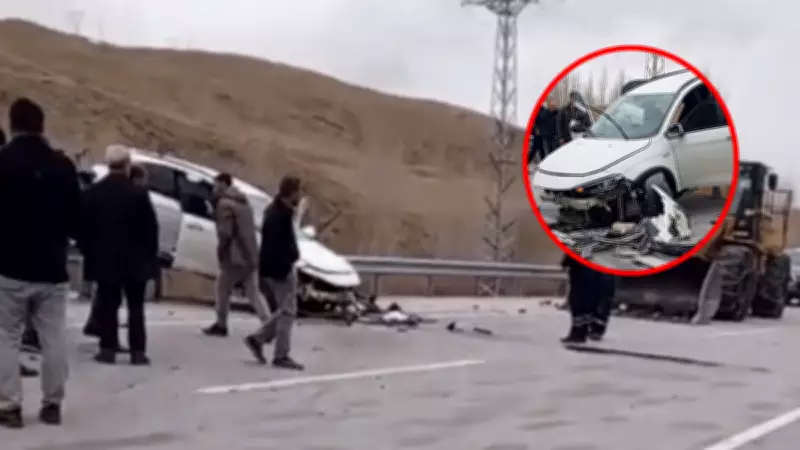 Van'da Sağanak Felaketi: Araç Bariyerde Asılı Kaldı, 4 Yaralı