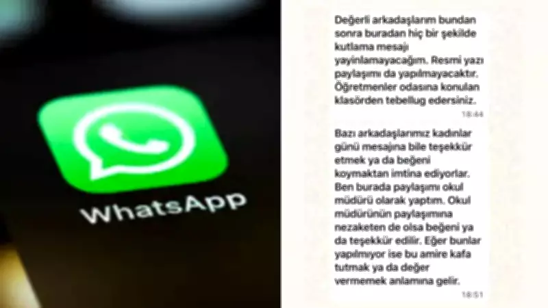 WhatsApp'ta Beğeni Göndermeyen Öğretmenlere Disiplin Soruşturması: Müdür Görevden Alındı