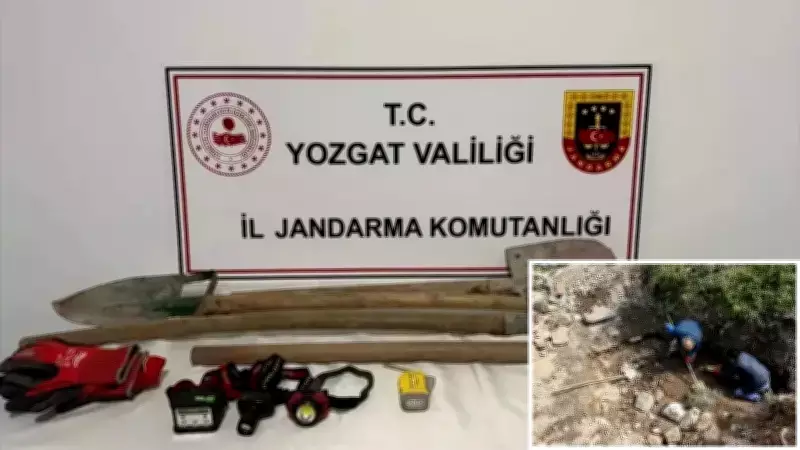 Yozgat'ta Kaçak Kazı Operasyonu: 5 Şüpheli Gözaltında