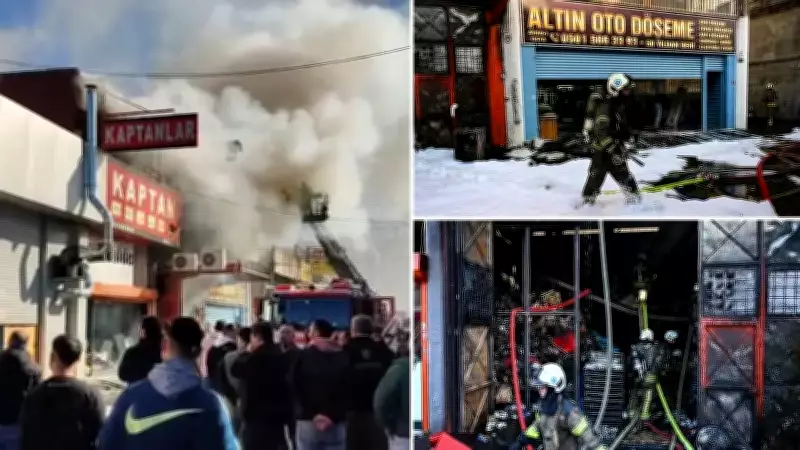 Zeytinburnu'nda İş Yeri Yangını: 2,5 Saatlik Mücadele Sonunda Kontrol Altına Alındı
