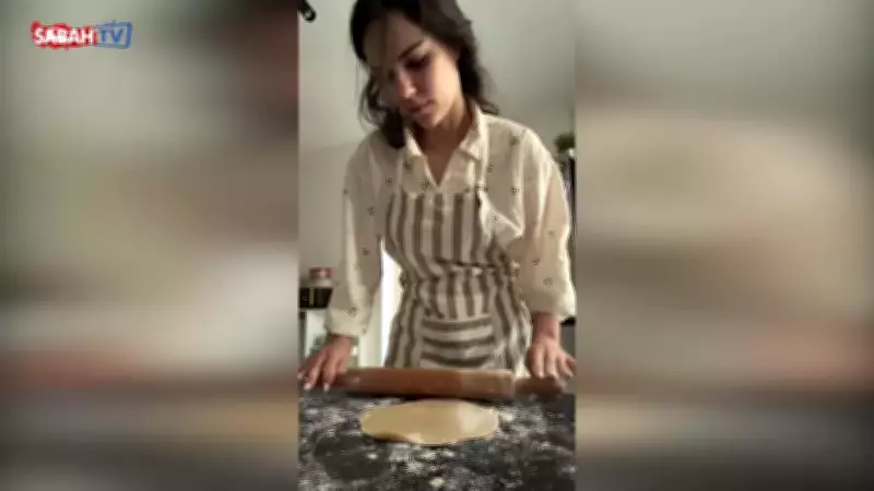 Özgü Kaya, Murat Dalkılıç İçin Mutfağa Girdi: Hamur Açma Hünerleri Sosyal Medyayı Salladı