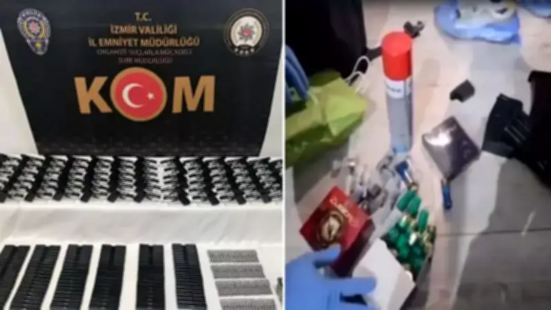 İzmir'de Helikopterli Operasyon: 193 Tabanca Ele Geçirildi, 7 Kişi Tutuklandı