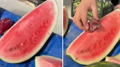 Ankara'da Pazarcı Karpuzları Pancarla Boyayarak Tüketiciyi Aldattı