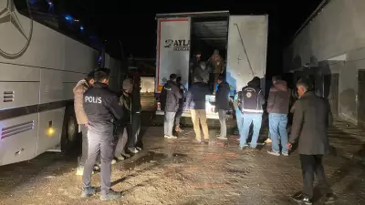 Çankırı'da Tırda 75 Düzensiz Göçmen Yakalandı, Sürücü Gözaltına Alındı