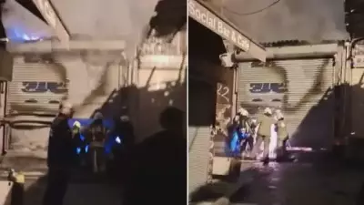 Beyoğlu'nda Tek Katlı İş Yerinde Çıkan Yangın İtfaiye Ekipleri Tarafından Söndürüldü
