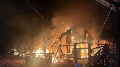 Bursa'da Çiftlik Yangını: 580 Hayvan Can Verdi, Sobadan Sıçrayan Kıvılcım Nedeniyle