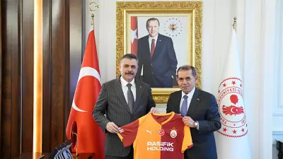 Galatasaray Başkanı Dursun Özbek, İçişleri Bakanı Mustafa Çiftçi'yi Ziyaret Etti