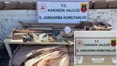 Karabük'te Uyuşturucu, Kaçak Telefon ve İzinsiz Kazı Operasyonları
