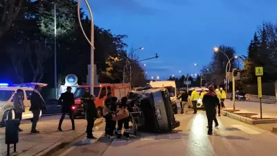 Çorum'da Cip ile Kamyonetin Çarpışması Sonucu İki Kişi Yaralandı