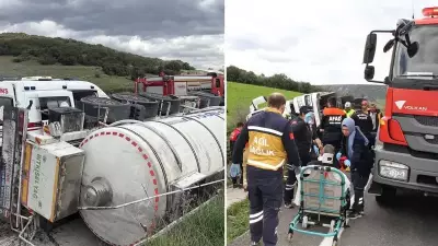 Uşak'ta Tanker Kazası: 3 Yaralı, Birinin Durumu Kritik