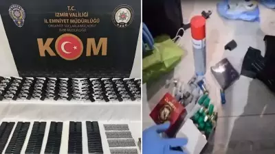 İzmir'de Helikopterli Operasyon: 193 Tabanca Ele Geçirildi, 7 Kişi Tutuklandı