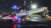 ABD'de Feci Kaza: New York Havalimanında Uçak İtfaiye Aracıyla Çarpıştı