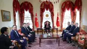 Cumhurbaşkanı Erdoğan, Türk Devletleri Teşkilatı Heyetini Dolmabahçe'de Ağırladı