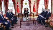 Cumhurbaşkanı Erdoğan, Türk Devletleri Teşkilatı Liderlerini Kabul Etti