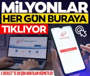 E-Devlet'te En Çok Tıklanan Hizmetler Açıklandı: Milyonlar Bu Servisleri Kullanıyor