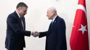 İçişleri Bakanı Çiftçi, MHP Lideri Bahçeli'yi Meclis'te Ziyaret Etti