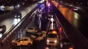 İstanbul Ataşehir'de Zincirleme Trafik Kazası: 3 Kişi Yaralandı