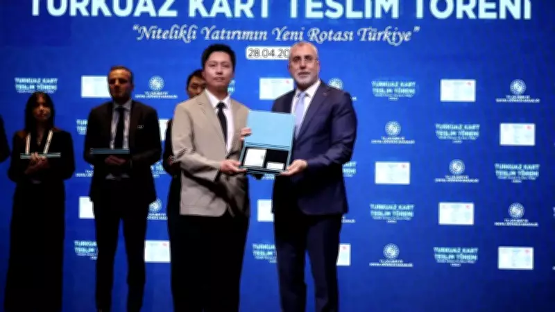 22 Yabancı Firma Temsilcisine Turkuaz Kart Verildi