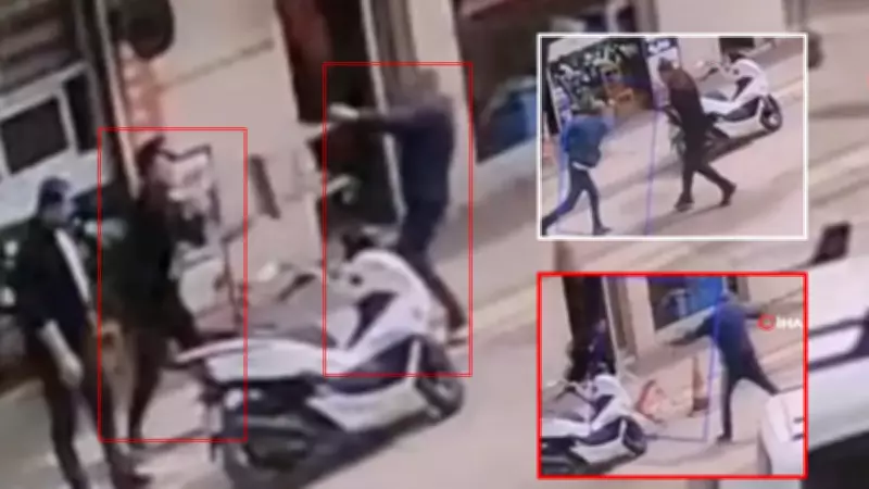 Adana'da Bıçaklı Saldırı Güvenlik Kamerasına Yansıdı: Sandalye Savunması Yetmedi