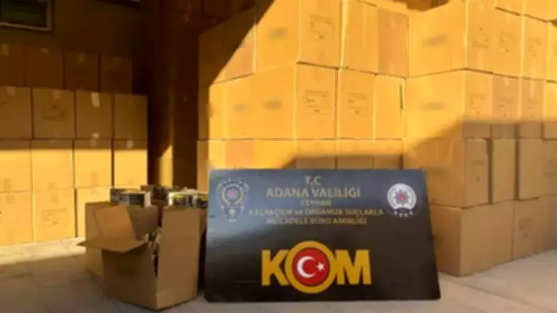 Adana'da Kaçak 2 Milyon 730 Bin Makaron Ele Geçirildi