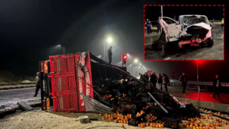 Adıyaman'da Zincirleme Kaza: Üç Araç Çarpıştı, Dört Kişi Yaralandı