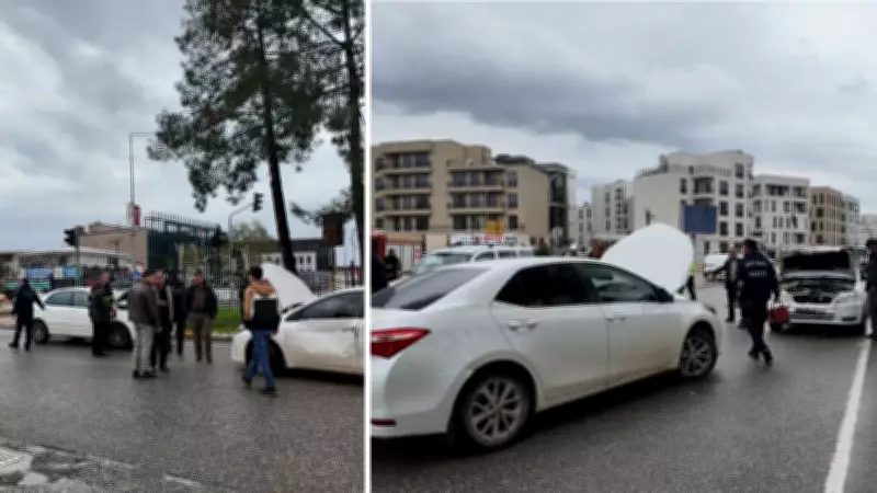 Adıyaman'da Zincirleme Trafik Kazası: 4 Araç Birbirine Çarptı, Yol Trafiğe Kapandı