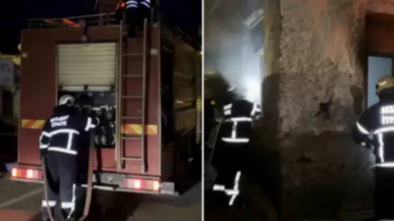 Aksaray'da Metruk Evde Çıkan Yangın Panik Yarattı, İtfaiye Müdahalesiyle Kontrol Altına Alındı