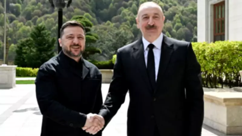 Aliyev ve Zelenskiy Azerbaycan'ın Gebele kentinde bir araya geldi