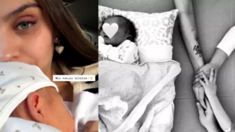 Amine Gülşe, Kızı Elisa ile İlk Anne-Kız Pozunu Paylaştı