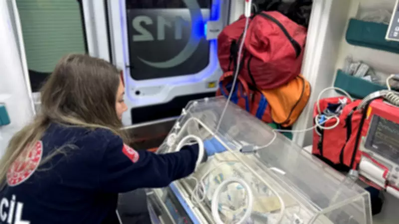 Çanakkale'de 54 Günlük Bebek Ambulans Uçakla Ankara'ya Sevk Edildi