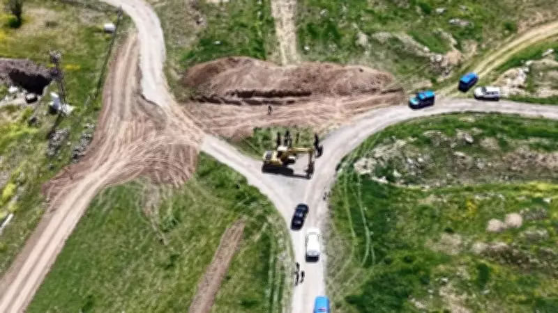 Ankara'da kazı sırasında insan kemikleri ve kafatası bulundu