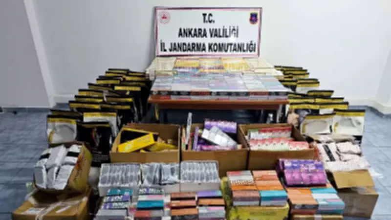 Ankara'da TIR'dan 9.5 Milyon TL'lik Kaçak Malzeme Ele Geçirildi