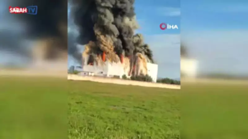 Antalya Manavgat'ta patates üretim tesisinde yangın: Tesis kullanılamaz hale geldi