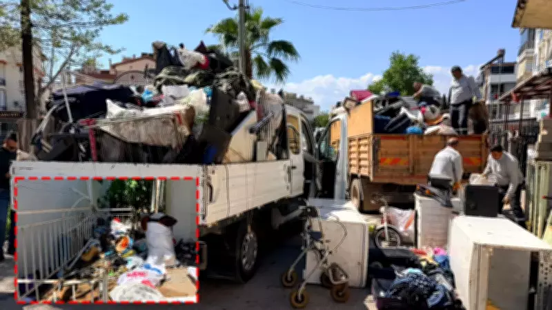 Antalya'da Çöp Evde Üçüncü Müdahale: Belediye Boşaltıyor, O Dolduruyor