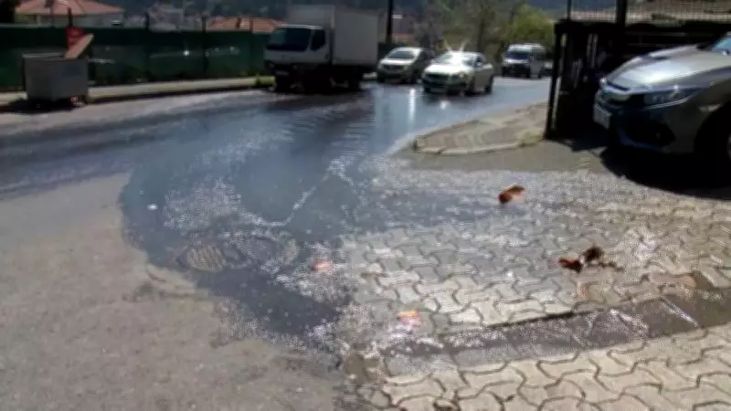 Ataşehir'de şebeke suyu borusu patladı: Bir haftadır akıyor, vatandaş isyan etti