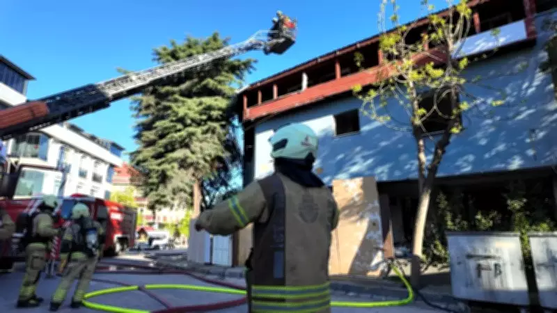 Avcılar'da metruk binada yangın paniği