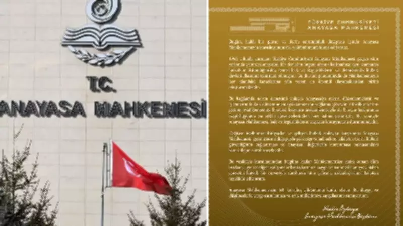 AYM Başkanı Özkaya: Anayasa Mahkemesi 64 yıldır hukukun üstünlüğünün teminatı
