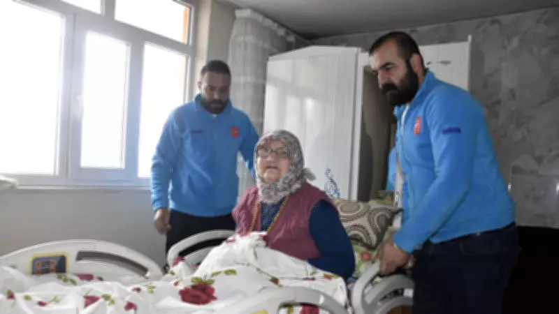 Bitlis'te Yatağa Bağımlı Hastanın Ortopedik Yatak Sevinci Yaşadı