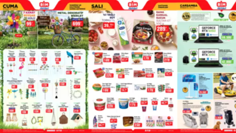 BİM'den Nisan Ayına Özel Aktüel Ürün Fırsatları: Salı, Cuma ve Çarşamba Günleri Satışta