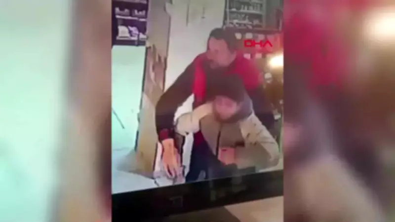 Bolu'da Öğrenciyi Boğulmaktan Kurtaran Marketçinin Heimlich Manevrası