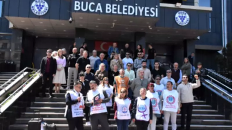 Buca'da memurlar eylemde: Haber gelmezse yarın iş bırakacağız