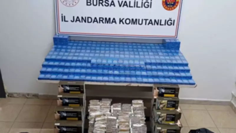 Bursa'da Jandarma Operasyonu: On Binlerce Kaçak Sigara ve Makaron Ele Geçirildi