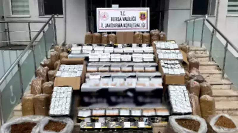 Bursa'da Kaçak Tütün Operasyonu: 205 Bin Bandrolsüz Makaron Ele Geçirildi