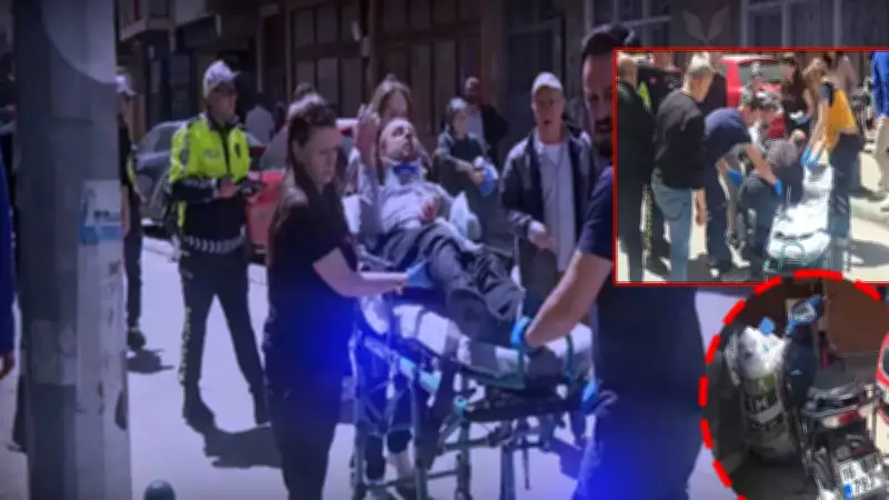 Bursa'da yayaya çarpmamak için manevra yapan motosiklet sürücüsü yaralandı